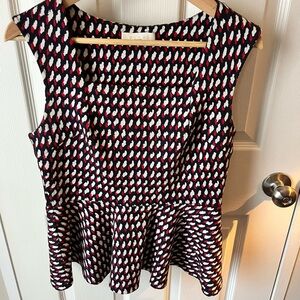Eri & Ali sleeveless peplum size Medium